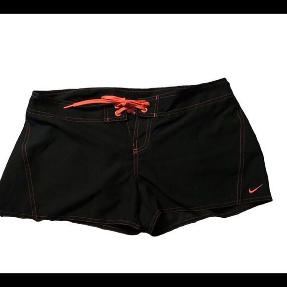 Nike Pants - NIKE black and coral Athletic Shorts